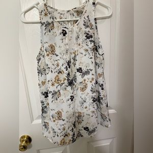 Loft tank. Multi color flowers. Size XS. Like new condition.